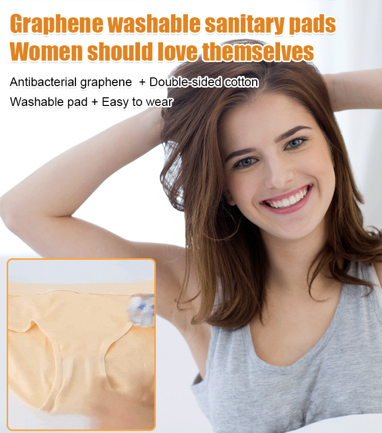 Mosható grafén pamut antibakteriális betét