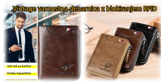 🔥 Večnamenska poslovna denarnica iz mehkega PU usnja za moške