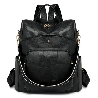 👛🌟Usnjen nahrbtnik velike prostornine, karo vzorec