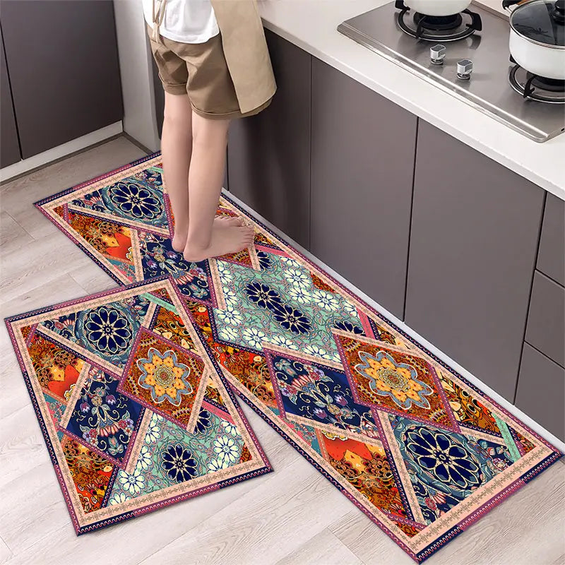 💓【40*60cm+40*120cm】Antypoślizgowy dywanik kuchenny, chłonny, długi dywanik kuchenny
