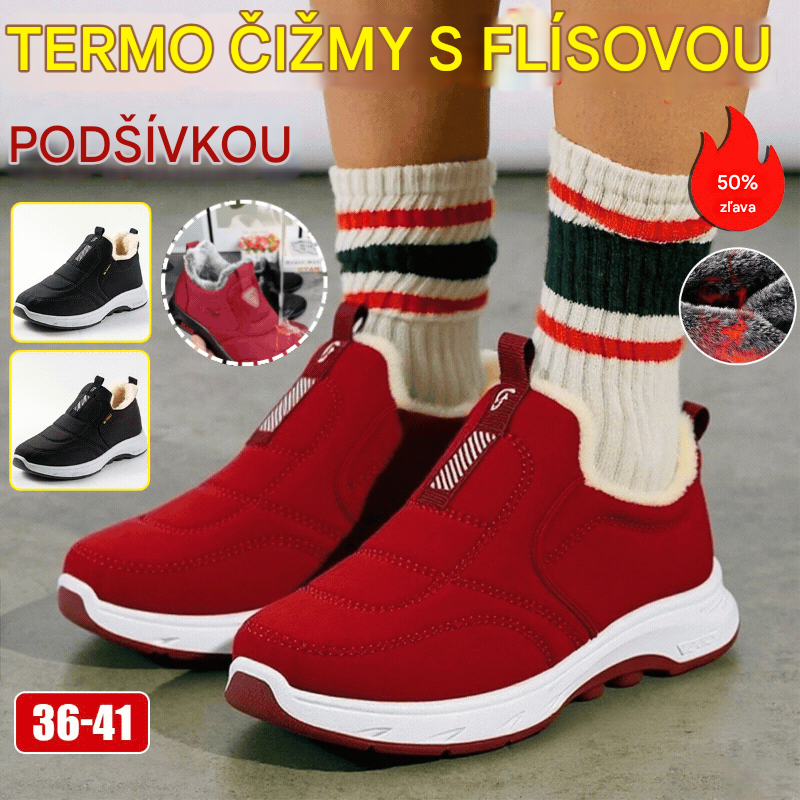 😀🎉【Výpredaj】🔥zamatové a zahusťujúce🔥【35-41】dámske teplé bavlnené nepremokavé zimné topánky