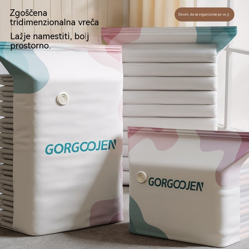 🧳 5 artiklov za 26 € 💨 Velika, stisljiva vakuumska vrečka za shranjevanje: črpalka ni potrebna, neprepustna in idealna za prihranek prostora v kovčkih in doma ✈️