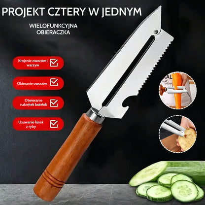 🥕【Kup 1, dostaj 1 za darmo】2 sztuki za 89 zł✨ Wielofunkcyjna obieraczka kuchenna: Wykonana ze stali nierdzewnej z ergonomiczną rączką, idealna do owoców, warzyw i mięsa 🔪