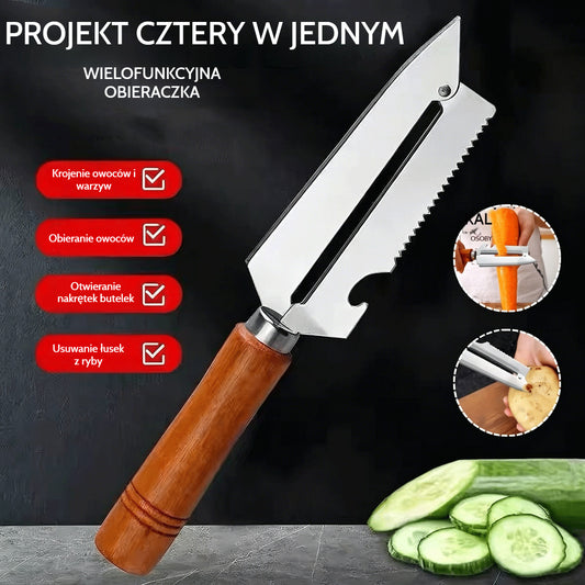🥕【Kup 1, dostaj 1 za darmo】2 sztuki za 89 zł✨ Wielofunkcyjna obieraczka kuchenna: Wykonana ze stali nierdzewnej z ergonomiczną rączką, idealna do owoców, warzyw i mięsa 🔪