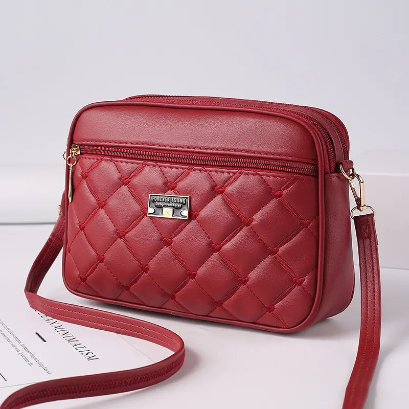 🥰Oferta limitowana -40%! Nowoczesna torba na ramię z pikowanym wzorem, wykonana z miękkiej skóry licowej