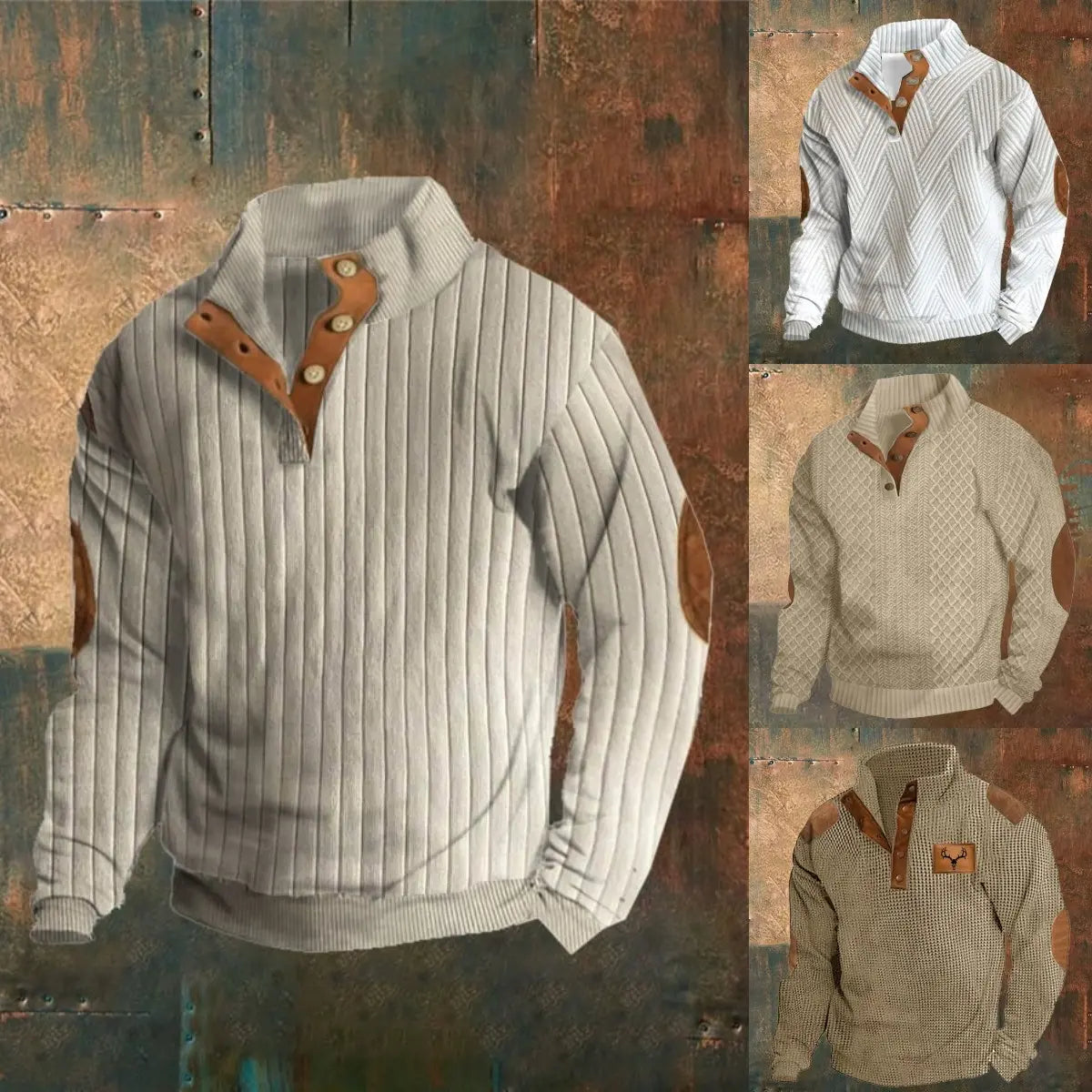 🔥🎉【S-5XL】2026 jesień nowa modna męska bluza z długim rękawem casual