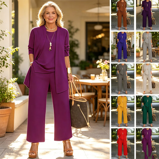 💎Ograniczona czasowo zniżka 50%🧥🧥Elegancki damski komplet 3-częściowy o luźnym kroju🍂