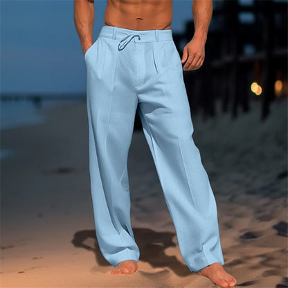 👖【50% zniżki🔥】【S-3XL】Nowe lniane spodnie męskie na wiosnę – wygodne i stylowe