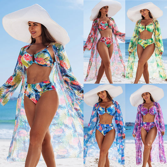 🩱🏖️【S-2XL】Modne poletne tridelne kopalke, novi modeli v prodaji