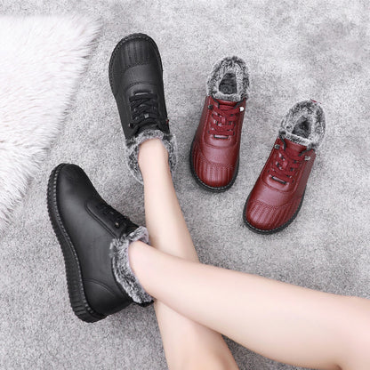 💖【36-41】Nowe zimowe damskie bawełniane buty z podszewką z polaru, ciepłe i antypoślizgowe.