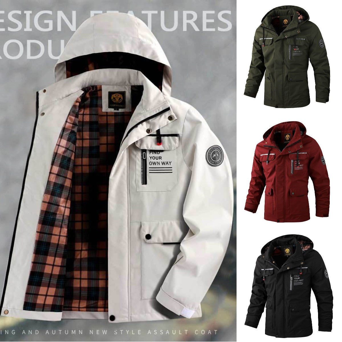 🔥【M~4XL】 2025, Nova moška gorniška jakna, odporna proti vetru in vodoodporna na prostem