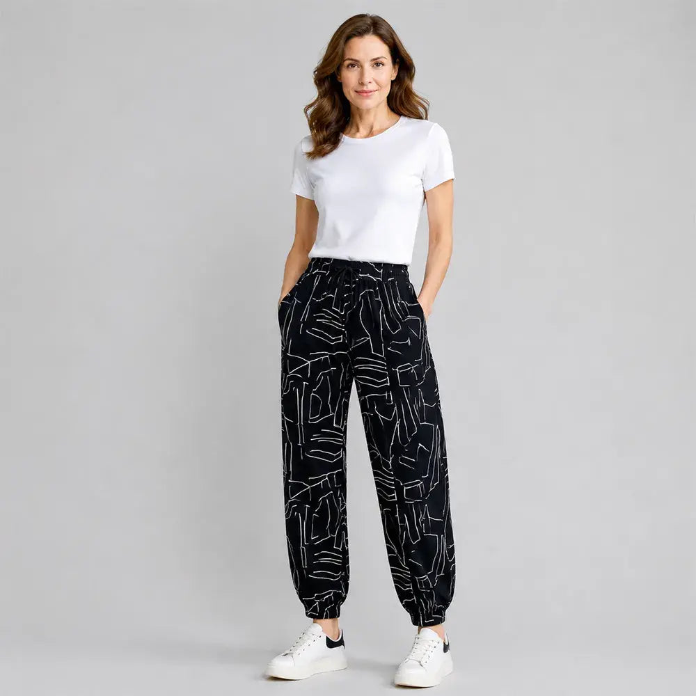 👖Spodnie z wysokim stanem Ice Silk dla kobiet – luźne, duże rozmiary 40–100 kg – letnie, oddychające spodnie z szerokimi nogawkami