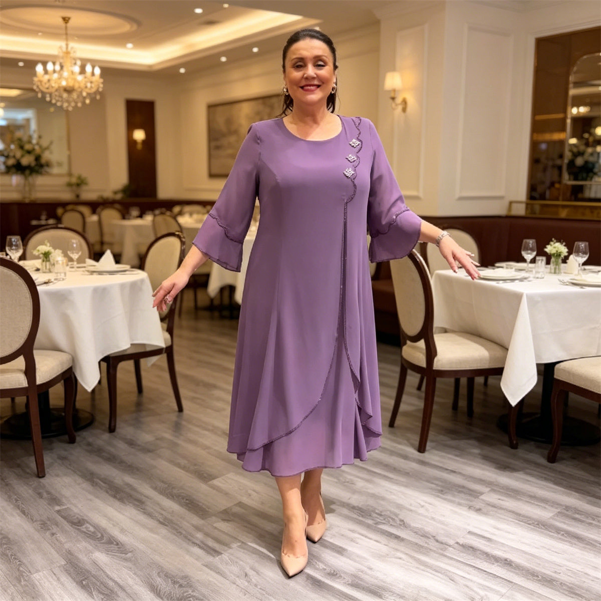 💟👗【S-5XL】2026 Nowe sukienki z szyfonu wysokiej jakości