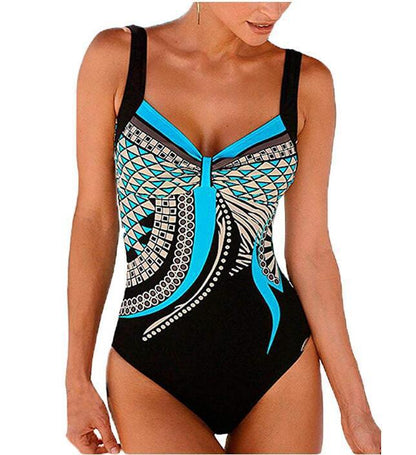 【S-3XL】Nove enodelne kopalke z vintage vzorcem 2026 Nove enodelne kopalke z vintage tiskom