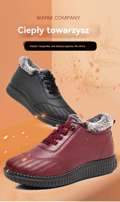 💖【36-41】Nowe zimowe damskie bawełniane buty z podszewką z polaru, ciepłe i antypoślizgowe.