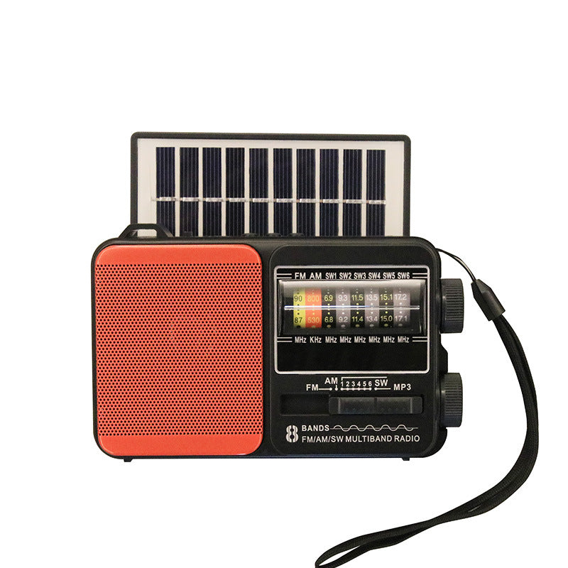 💥🏕️Wielofunkcyjne przenośne radio z latarką awaryjną, radiem AM, twardym dyskiem Bluetooth i wielostrefowym dźwiękiem.
