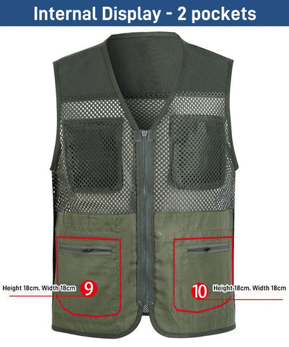 🔥🔥Funkcionalni brezrokavnik z več žepi【XL-4XL】