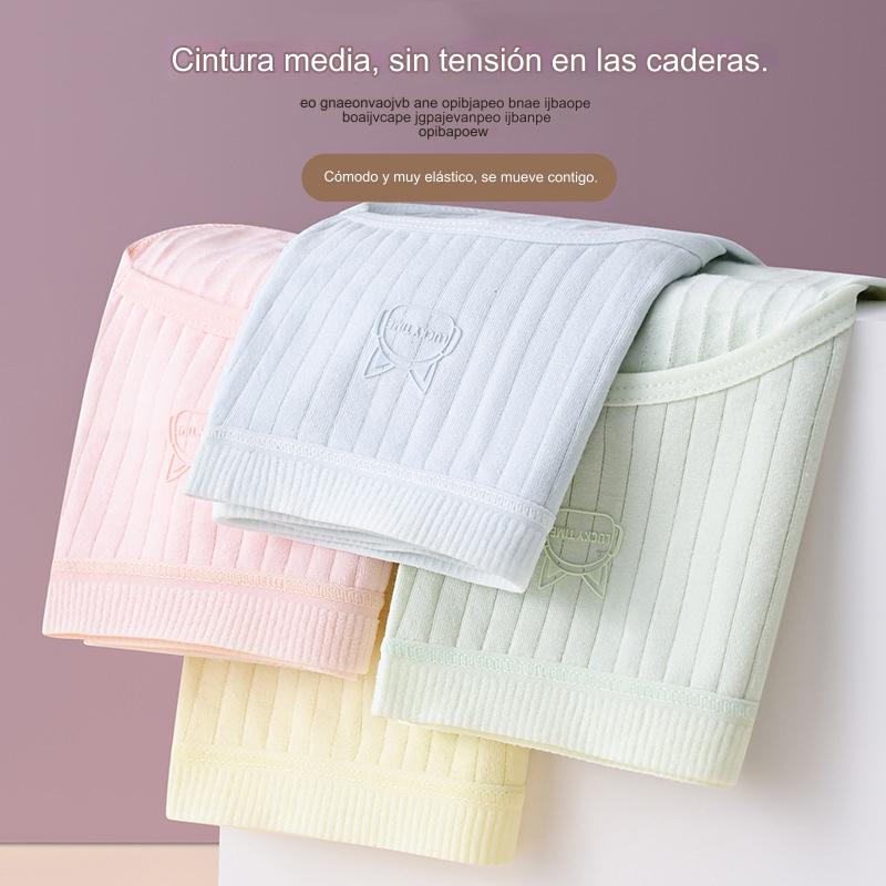 💞🔥Ropa interior de algodón puro de talle alto para mujer, cómoda y antibacteriana【35-100 kg】