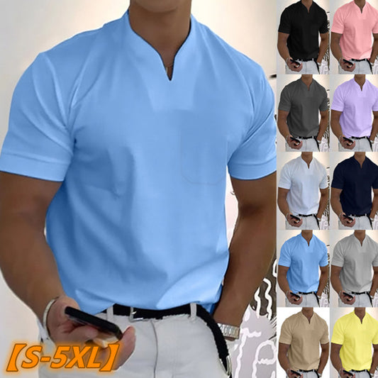 Koszula męska S-5XL bawełna stretch – lekka letnia wygoda -50%