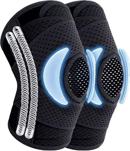 🦵【Kupite enega, dobite enega brezplačno】Dvojni vzmetni ščitniki za kolena, primerni za tek, kolesarjenje, igranje z žogo in druge športe
