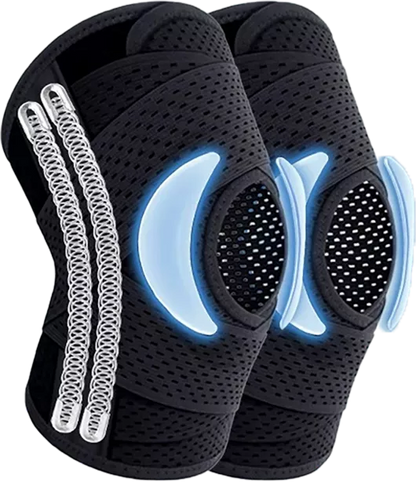 🦵【Kupite enega, dobite enega brezplačno】Dvojni vzmetni ščitniki za kolena, primerni za tek, kolesarjenje, igranje z žogo in druge športe