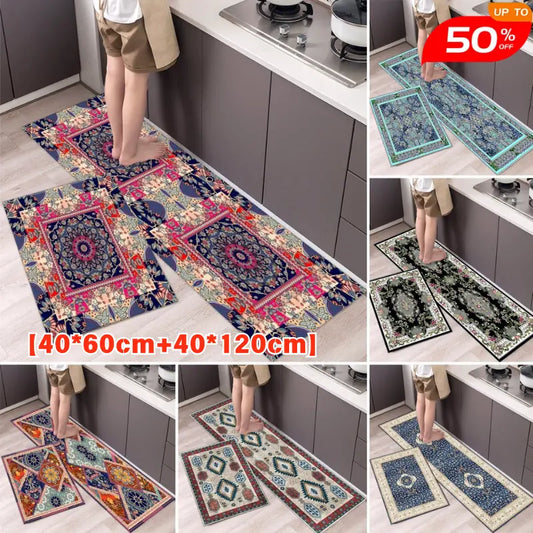 💓【40*60cm+40*120cm】Antypoślizgowy dywanik kuchenny, chłonny, długi dywanik kuchenny