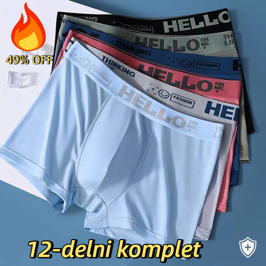 🧊 【Kupite 3, dobite 3 brezplačno】2025 nove, antibakterijske, U mrežaste konveksne modalne moške boksarice velike velikosti 3975959