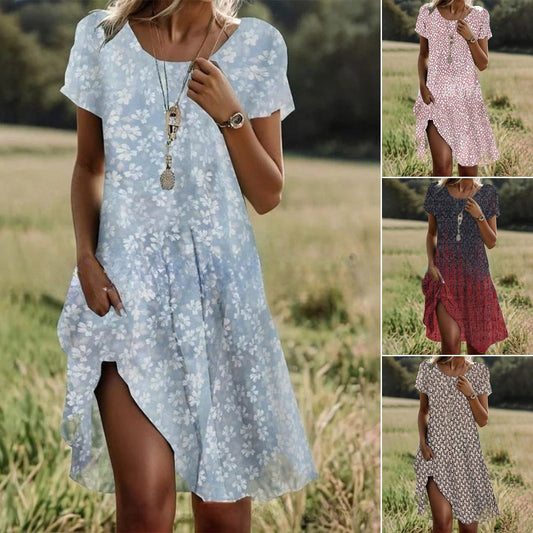 🔥🥰【S-5XL】Nova elegantna obleka iz visokokakovostnega šifona
