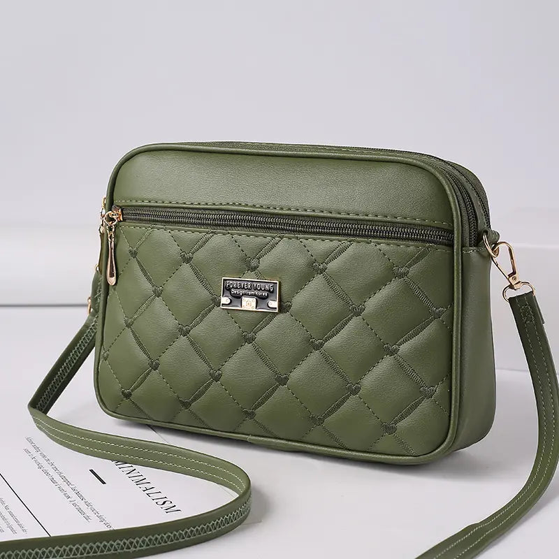 🥰Oferta limitowana -40%! Nowoczesna torba na ramię z pikowanym wzorem, wykonana z miękkiej skóry licowej