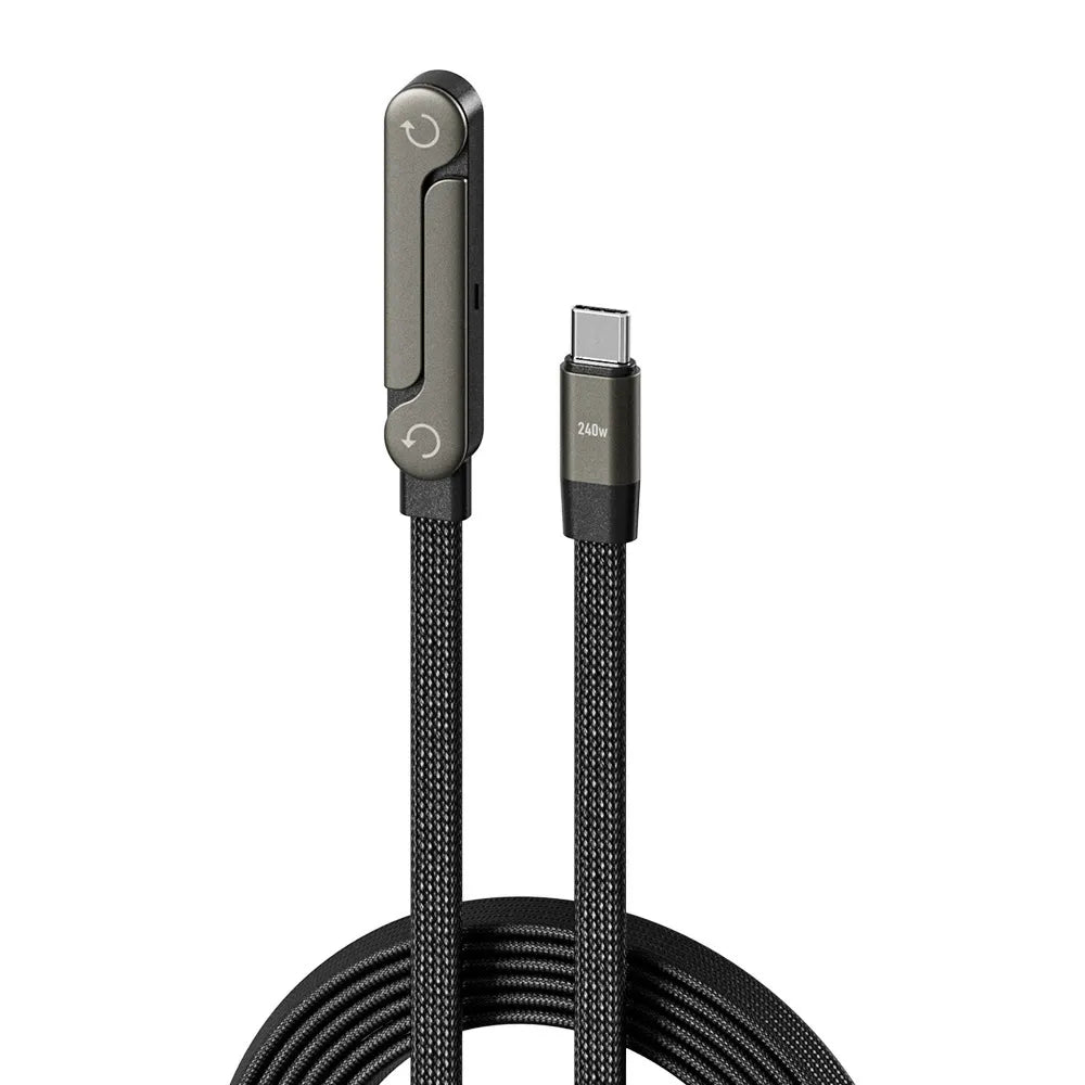 🔥⚡Kabel do szybkiego ładowania 2 w 1 z regulowanym uchwytem na telefon🔋