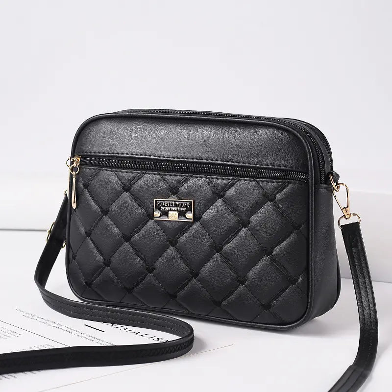 🥰Oferta limitowana -40%! Nowoczesna torba na ramię z pikowanym wzorem, wykonana z miękkiej skóry licowej