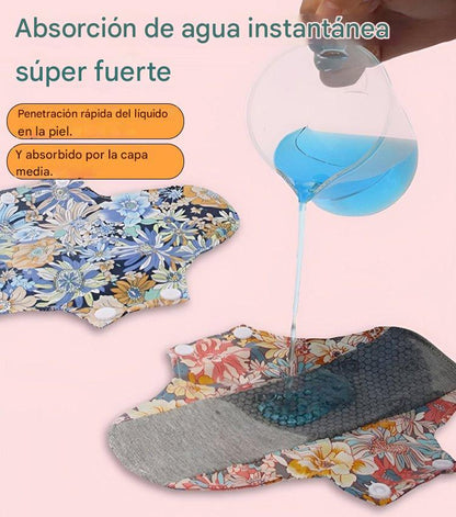 🔥🌈Almohadilla antibacteriana de algodón y grafeno lavable