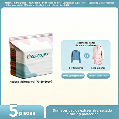 🧳 5 artiklov za 26 € 💨 Velika, stisljiva vakuumska vrečka za shranjevanje: črpalka ni potrebna, neprepustna in idealna za prihranek prostora v kovčkih in doma ✈️