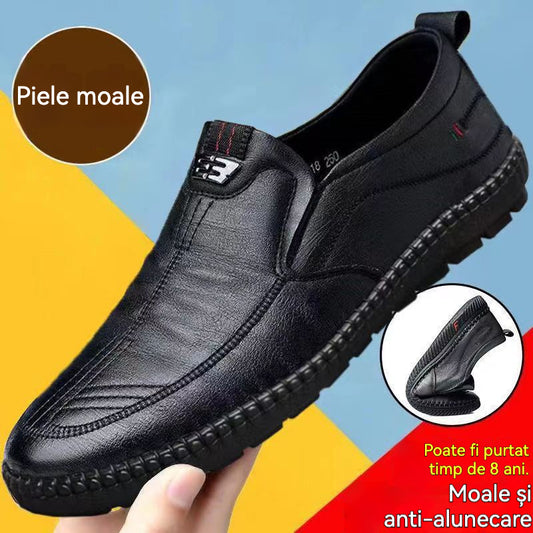 [38–44]👞Mehki usnjeni čevlji za starejše moške｜Zračni in udobni｜Brezbolečna hoja ves dan