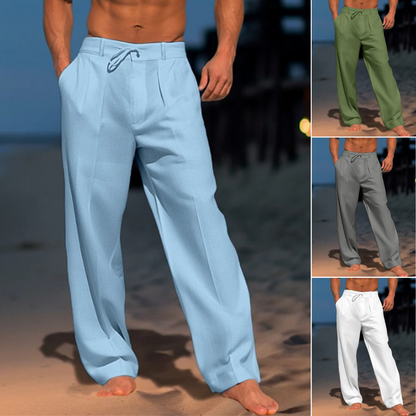 👖【50% zniżki🔥】【S-3XL】Nowe lniane spodnie męskie na wiosnę – wygodne i stylowe