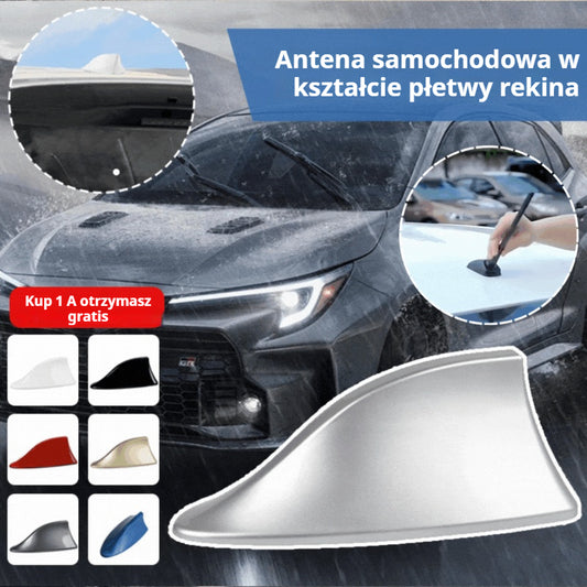 🚗🚗【Kup 1, otrzymaj 1 gratis】 Antena samochodowa w kształcie płetwy rekina z dekoracją, uniwersalna antena do sygnału radiowego
