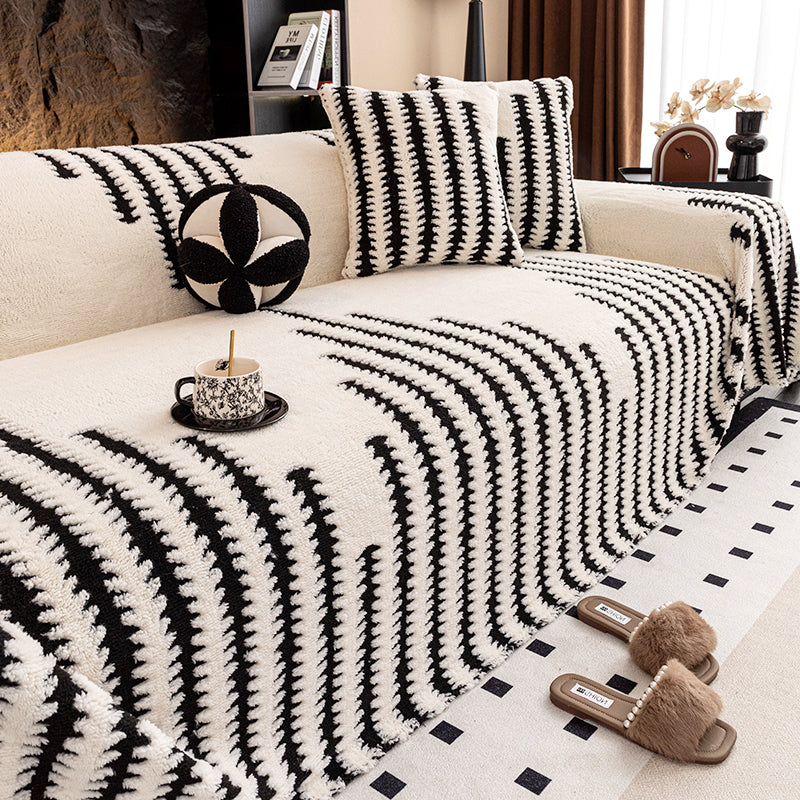 🛋️ Božična ponudba za zgodnje ptice: 🎉 Mehka, nedrseča plišasta prevleka za kavč🍂【180*150 cm】