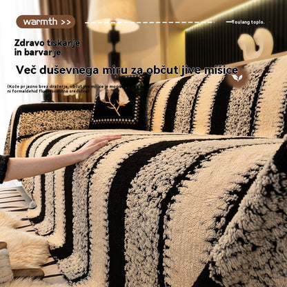 🛋️ Božična ponudba za zgodnje ptice: 🎉 Mehka, nedrseča plišasta prevleka za kavč🍂【180*150 cm】