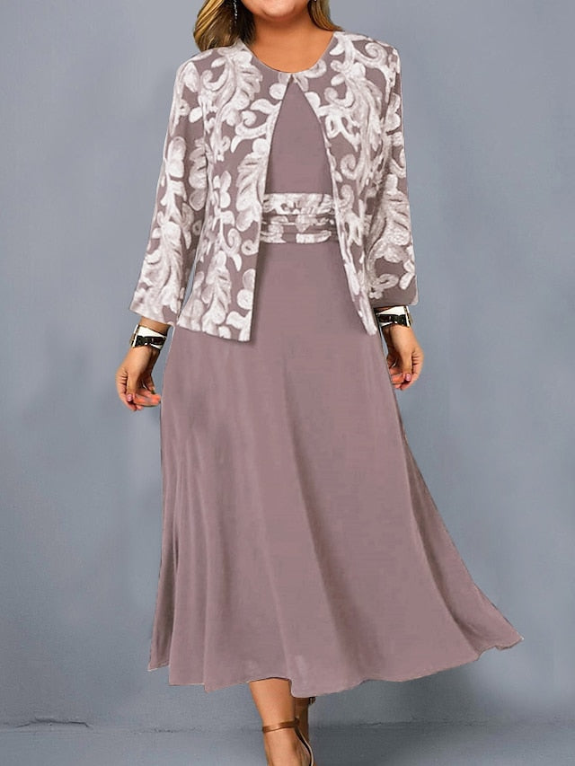 🌹😍💖【S-3XL】【Krilo + jakna】Nova potiskana obleka brez rokavov 2025, za prosti čas