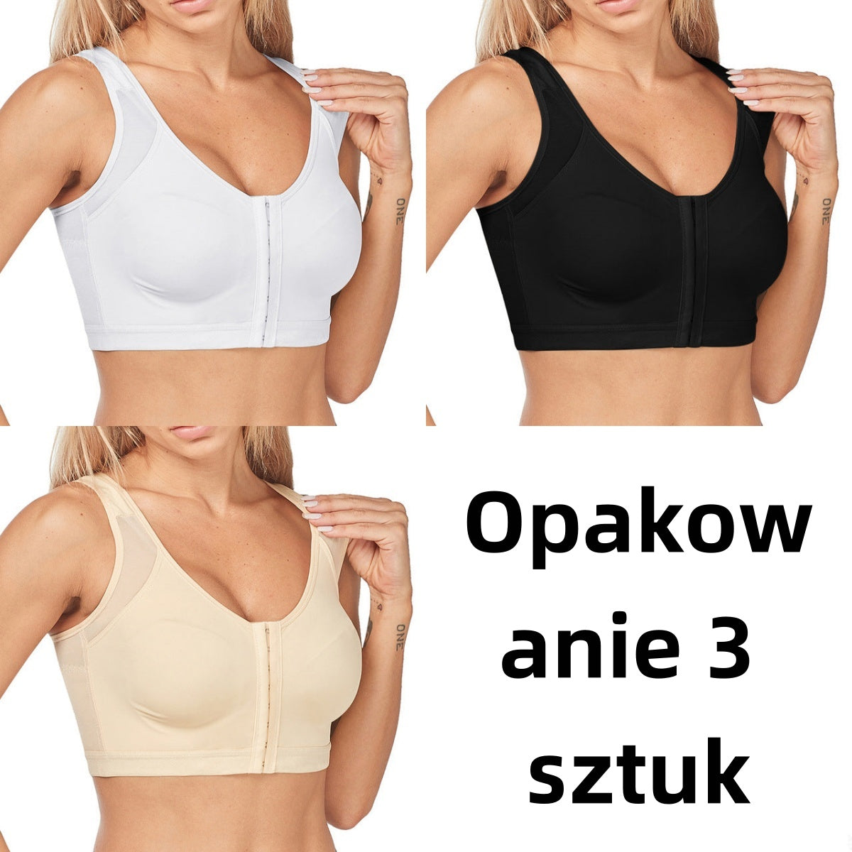 🥰 Promocja limitowana na koniec miesiąca 👙【40-120 kg】Kup jeden, drugi dostaniesz gratis, biustonosz z pełnym wsparciem