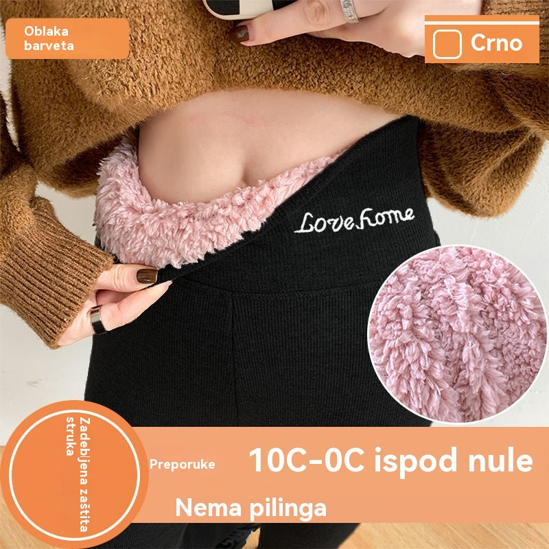 🔥【40-100 kg】Tople bombažne hlače s podlogo iz flisa in odebeljeno zgornjo plastjo