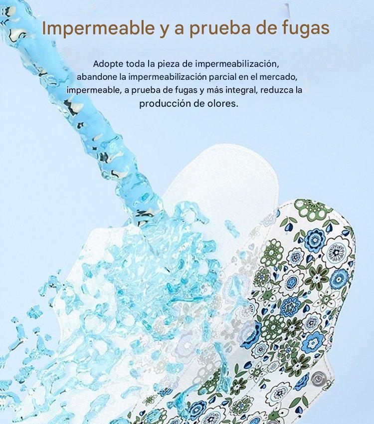 🔥🌈Almohadilla antibacteriana de algodón y grafeno lavable