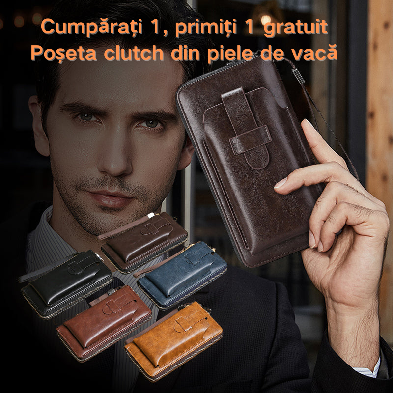 💼 Portofel multifuncțional pentru bărbați, durabil și rezistent la uzură, cu un stil inedit