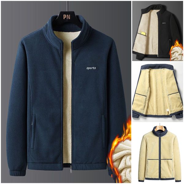 ✨⛄【M-5XL】 2025, nowa, wysokiej jakości, modna, ocieplana męska kurtka z pluszowego aksamitu
