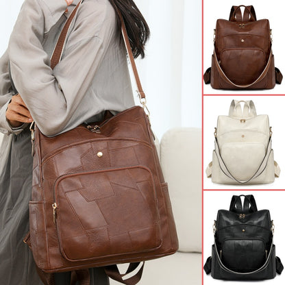 👛🌟Usnjen nahrbtnik velike prostornine, karo vzorec