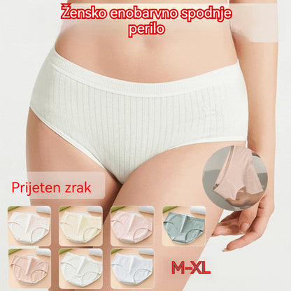 ✨️🩲 (7 kosov) Preprosto in napredno žensko antibakterijsko spodnje perilo z visokim pasom, primerno za ženske s telesno težo 35–100 kg