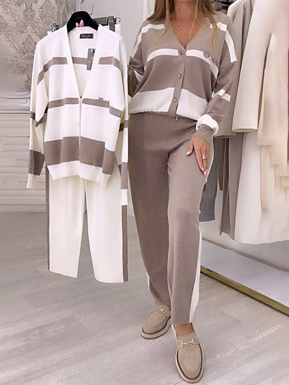 🔥Új őszi-téli szezon, kiváló minőségű és divatos kötött szett, kényelmes és sokoldalú.