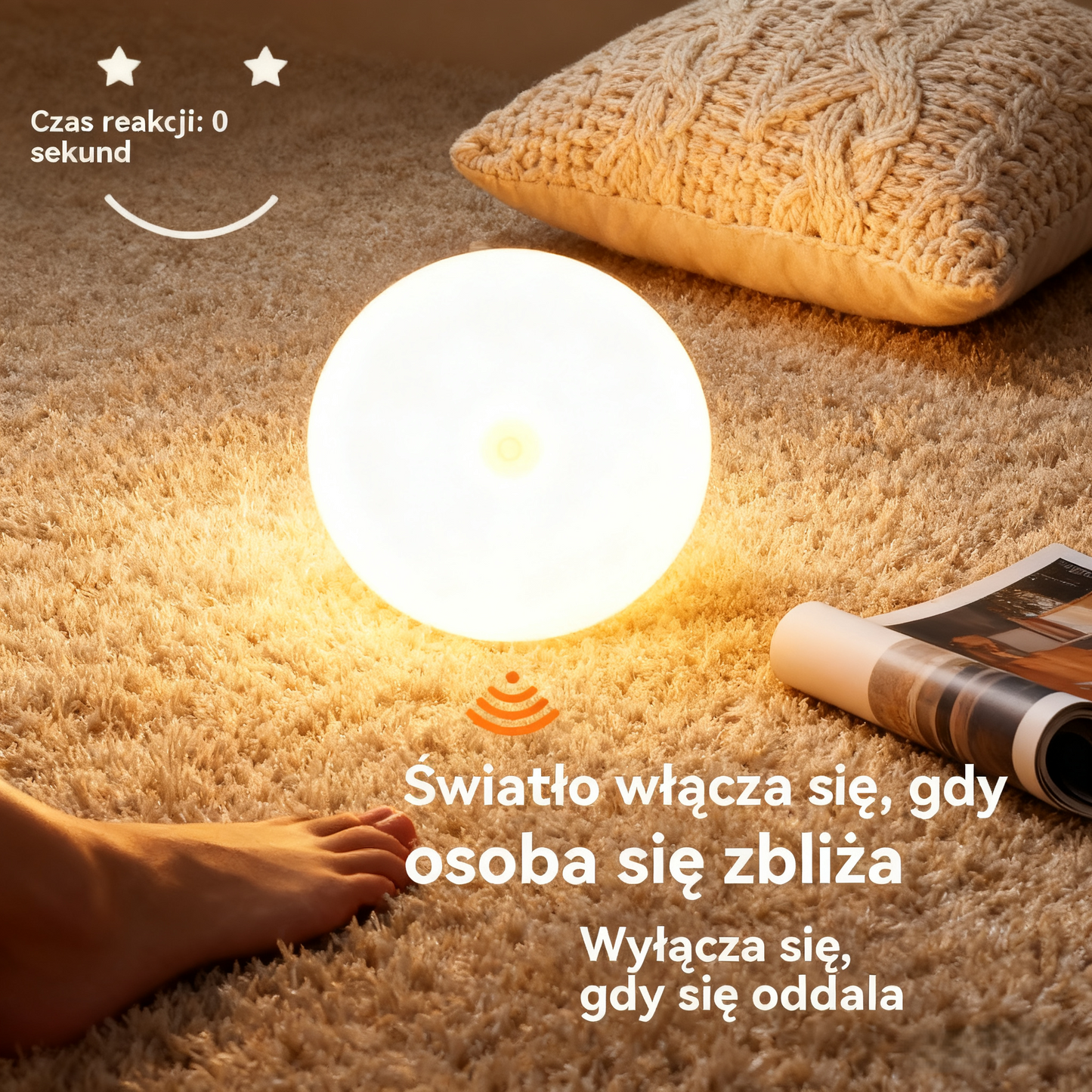 🏡💡Inteligentne światło LED wykrywające ruchy ciała człowieka, łatwe do ładowania i praktyczne