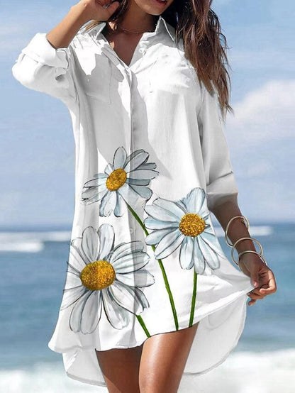 【S-3XL】🌻2024 nova srajčna obleka s potiskom