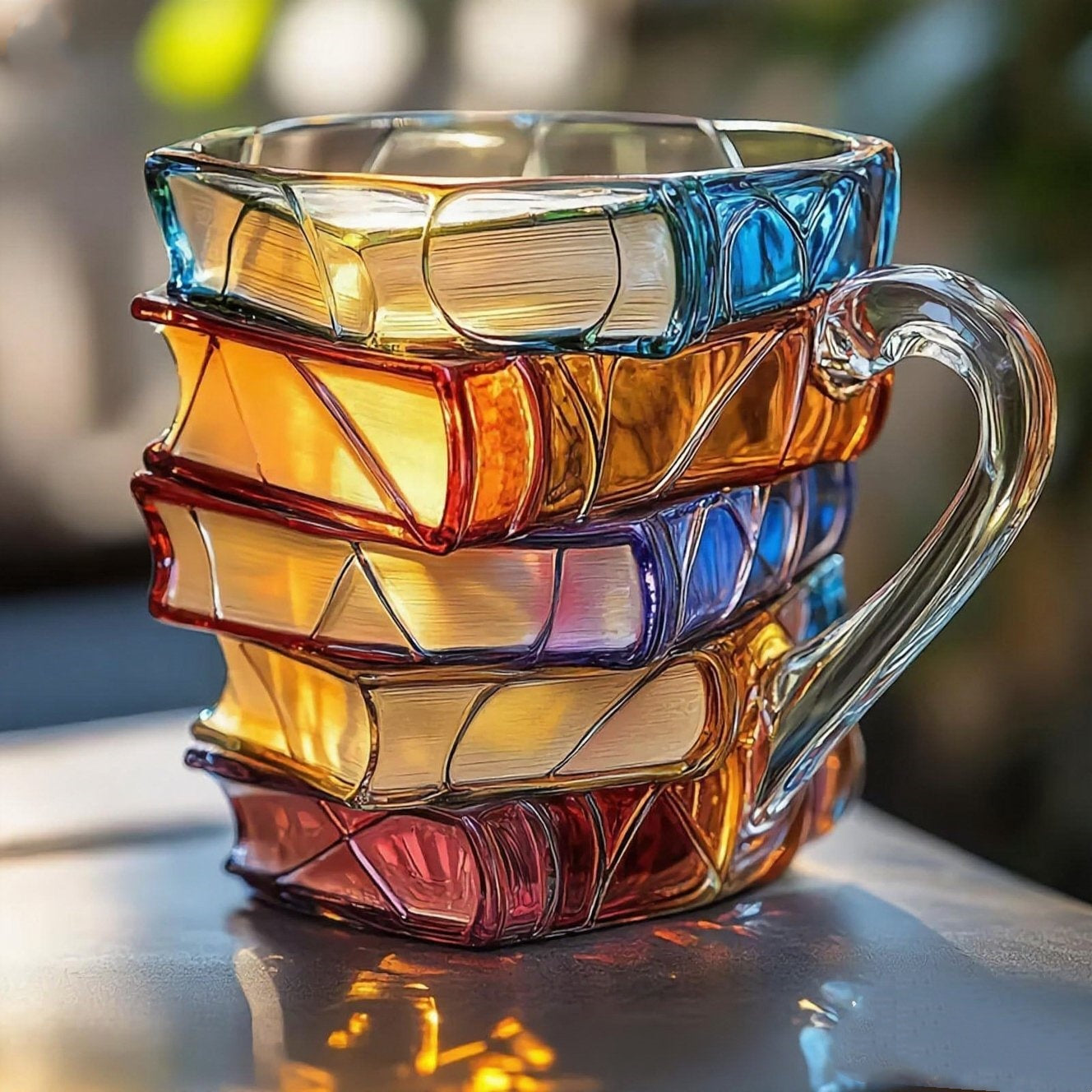 📚3D malowany kubek do kawy w kształcie książki-4031516